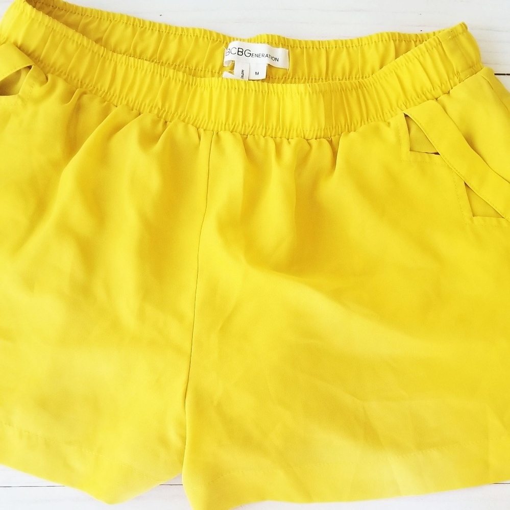 BCBG Generation Yellow Shorts